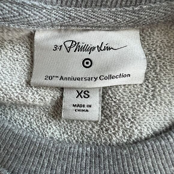 Phillip Lim x Target Shirt Womens XS Gray Boom Jumper Graphic Sweatshirt Casual - Picture 7 of 8